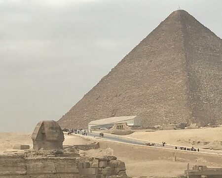 Cairo Pyramids by plane